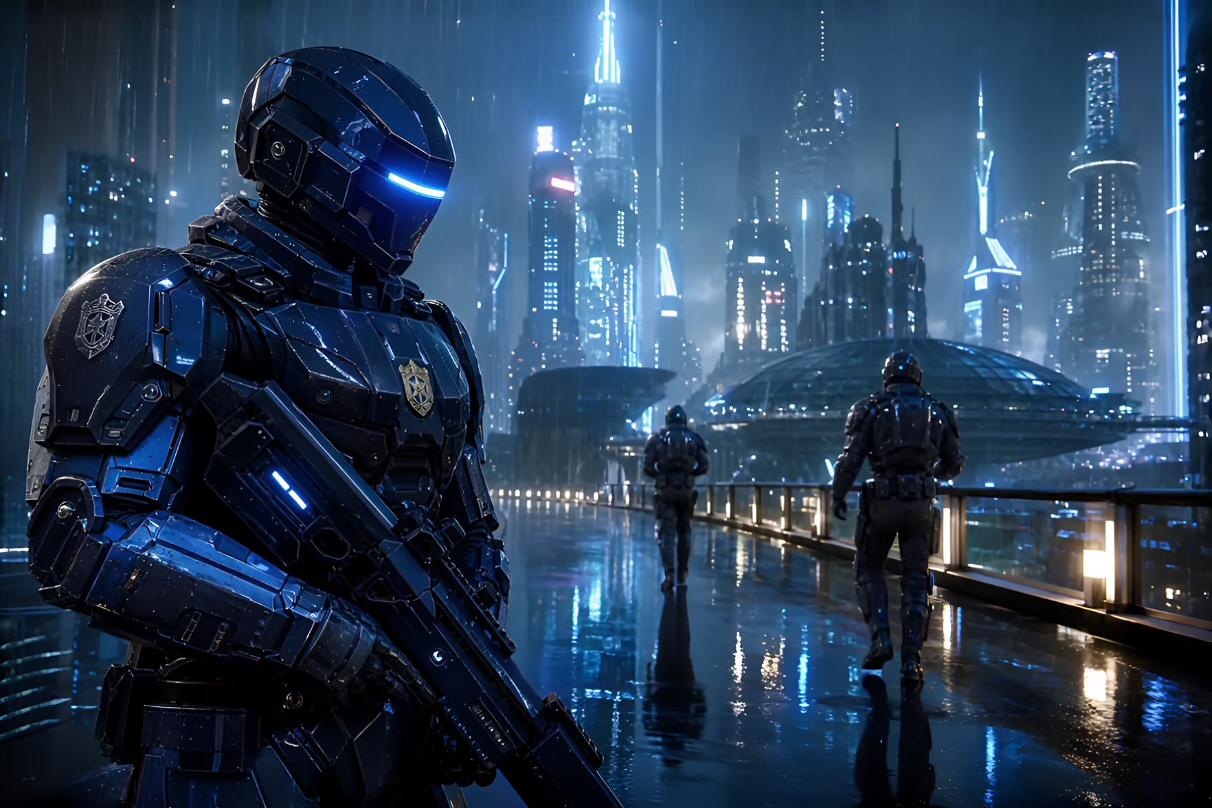 Police Robots in the City