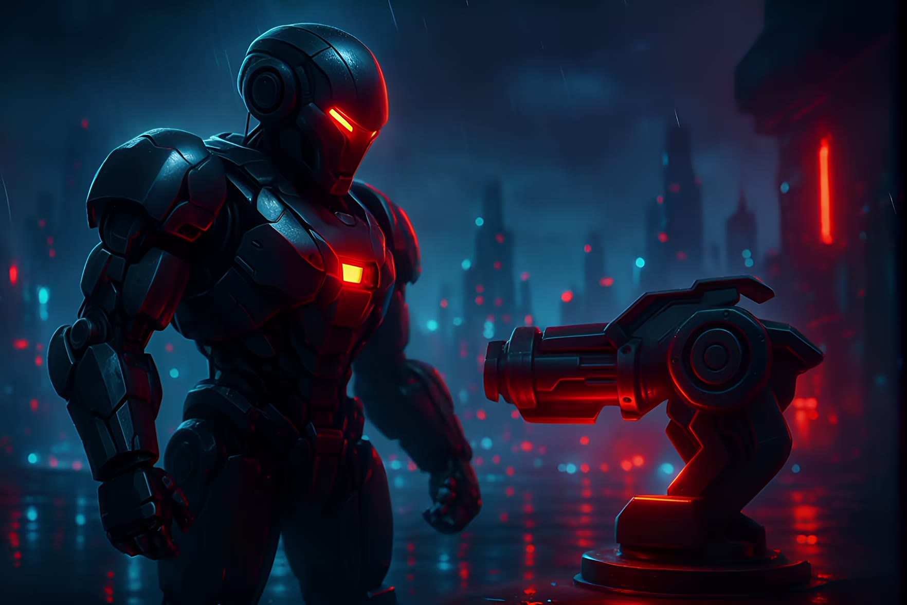 War Robot with Gun